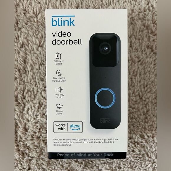 Blink Video Doorbell 2Way Audio HD Video Motion & Chime Wireless/Wired-W… - Picture 2 of 7